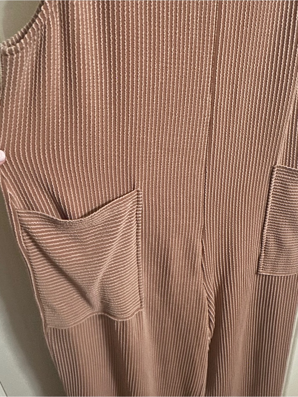 Corduroy Wide-Leg Jumpsuit in Dusty Rose Sz XL - Picture 3 of 9